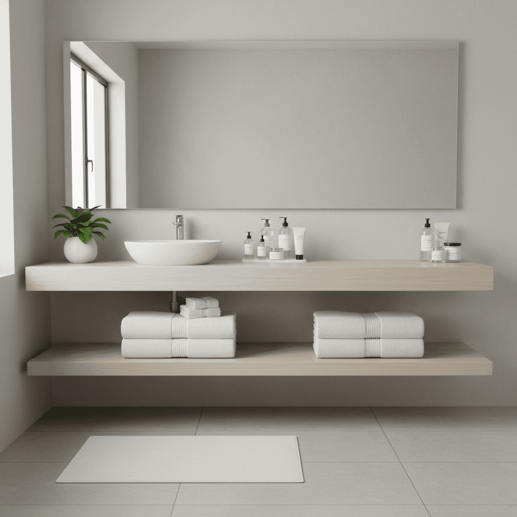 Bathroom after StayReady reset fresh and ready